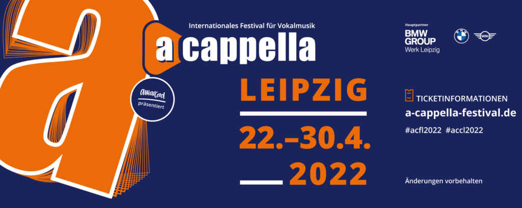 a cappella festival banner